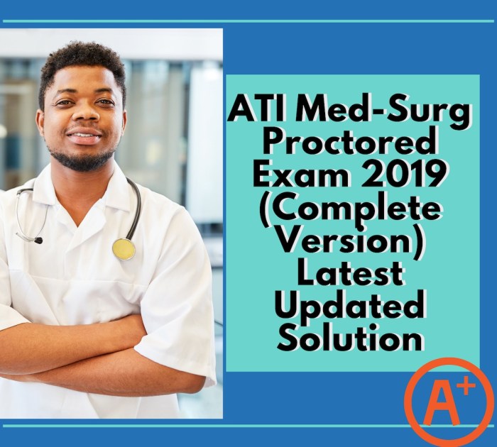 Ati proctored med surg exam