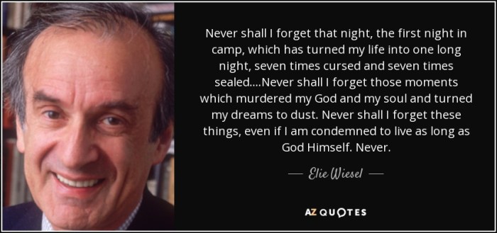 Never shall i forget elie wiesel