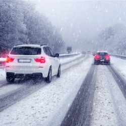 When driving under snowy or icy conditions