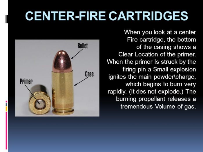 Which of the following begins a firearms firing sequence