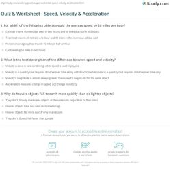 Answer key speed and velocity practice problems worksheet answers